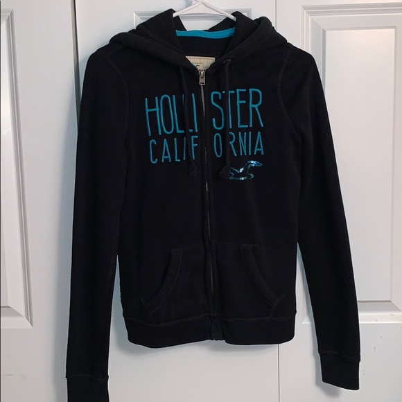 womens navy blue zip up sweatshirt